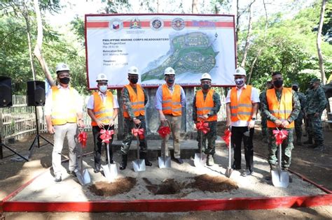 PHL Marines breaks ground on new headquarters in Bataan.